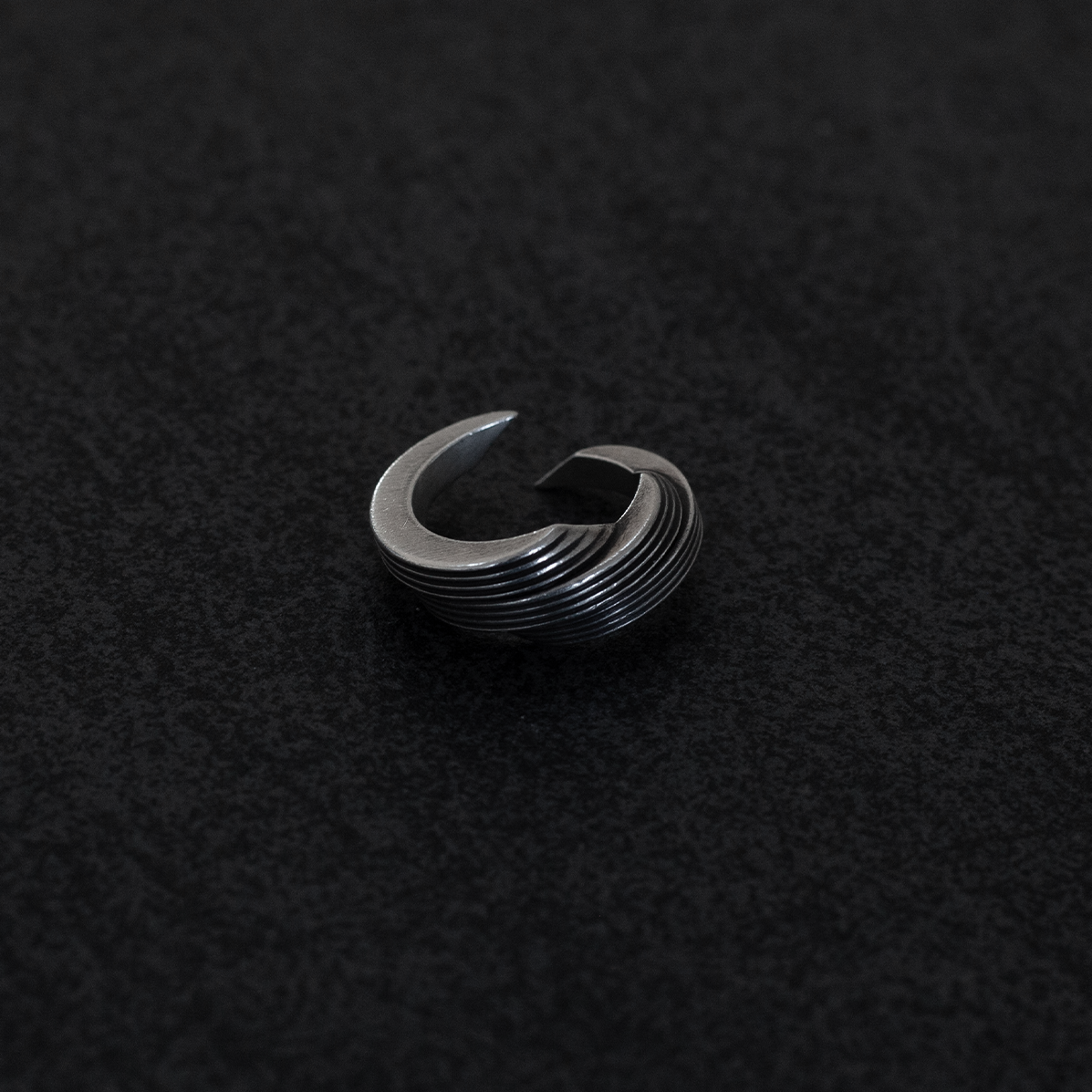 Tallinn silver wrap statement ring in size XS/SM, TLL