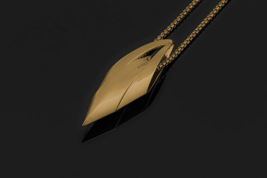 Copenhagen pendant necklace in brass, CPH