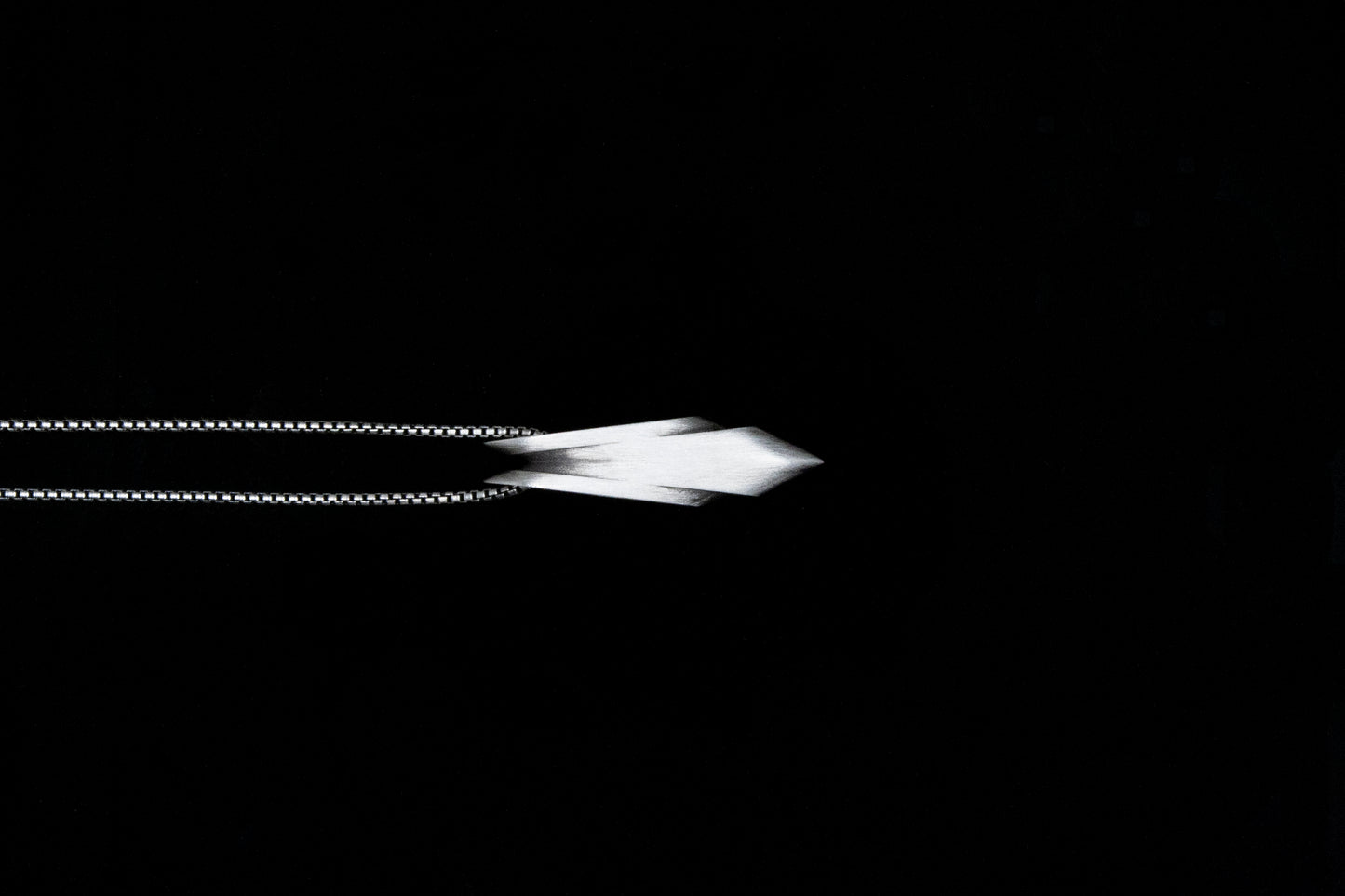Delhi little pendant necklace in silver, Little DEL