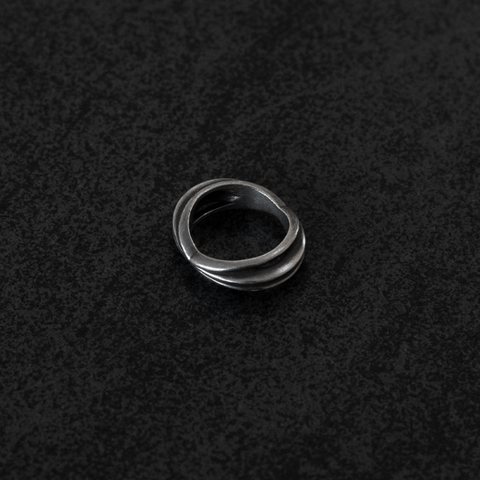 Stockholm silver statement ring in size US 6.0, ARN