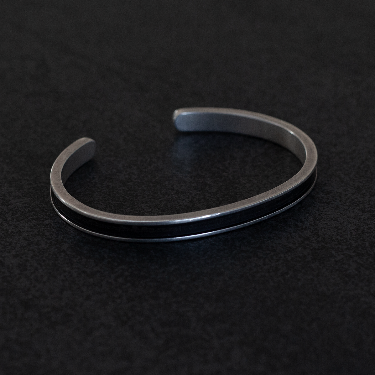 Athens silver thin cuff bracelet in size S/M, ATH