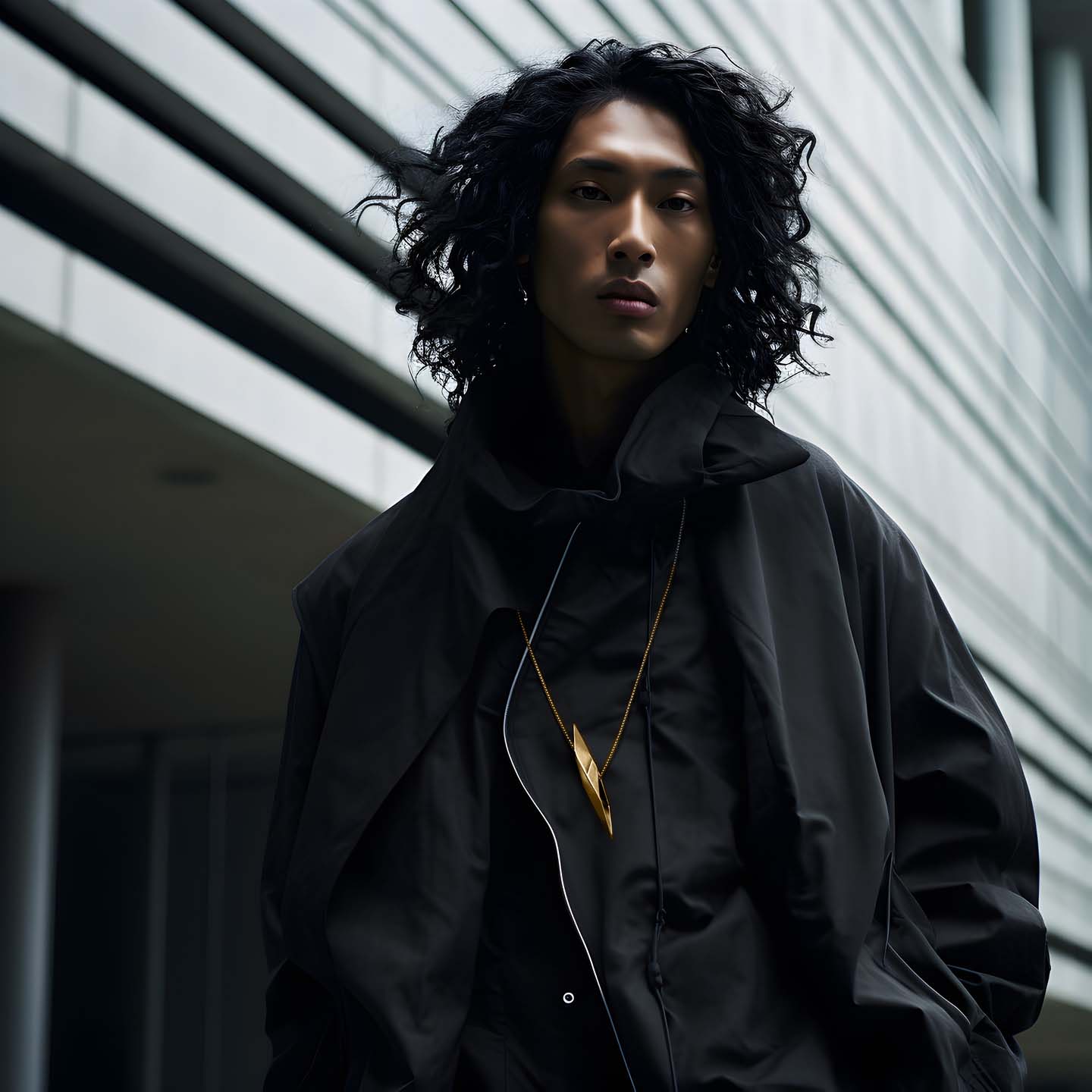 Istanbul pendant necklace in brass, IST