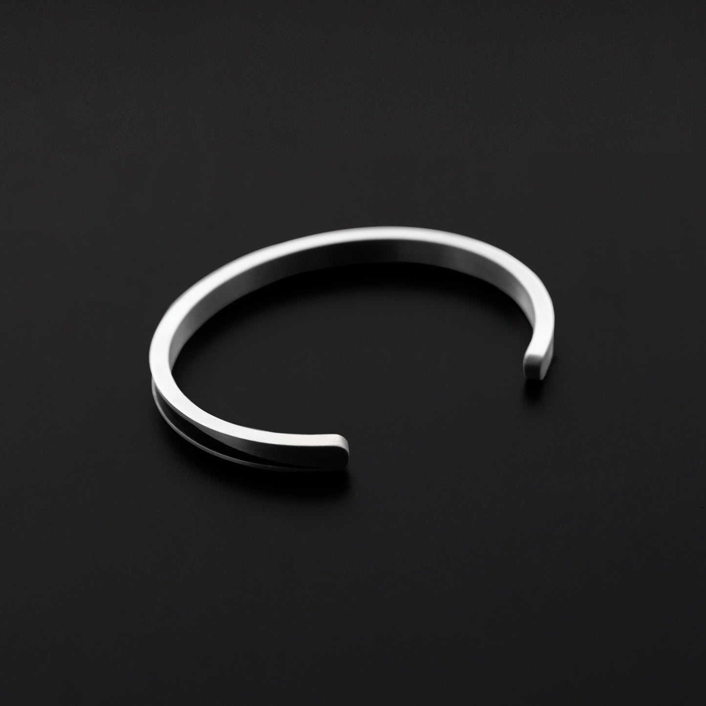 Athens thin cuff bracelet in silver, ATH