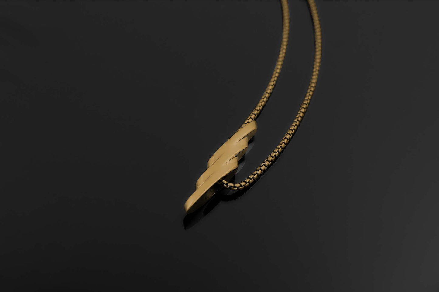 Ibiza charm necklace in brass, IBZ